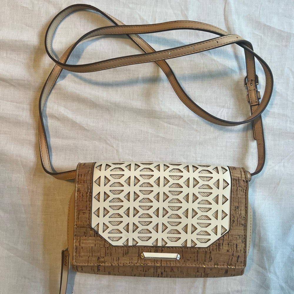 Stella and Dot Cork and Cream Women's Bag